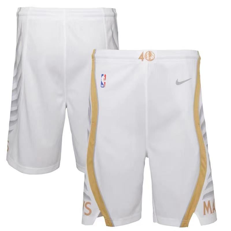 2025 Men NBA Dallas Mavericks Shorts Nike White->dallas mavericks->NBA Jersey